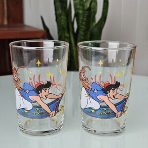 Vintage 1994 Aladdin Glass Cups